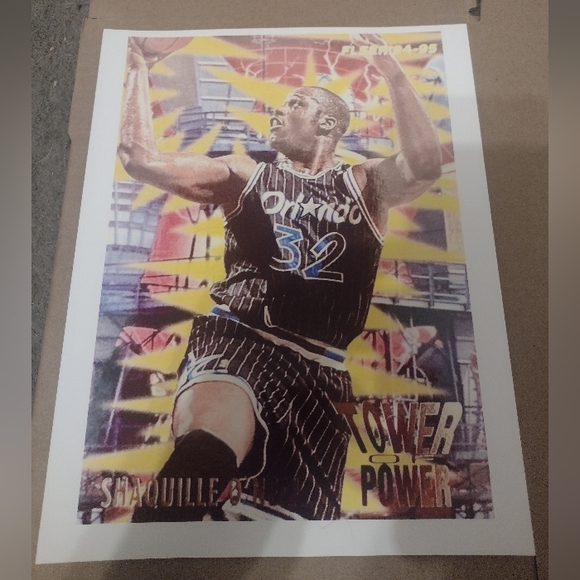 NEW!💯 SHAQUILLE O'NEAL ORLANDO MAGIC 8.5x11 VINTAGE PREMIUM ULTRA GLOSSY POSTER - Picture 3 of 12